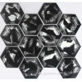 Schwarze Hexagon Crystal Mosaik